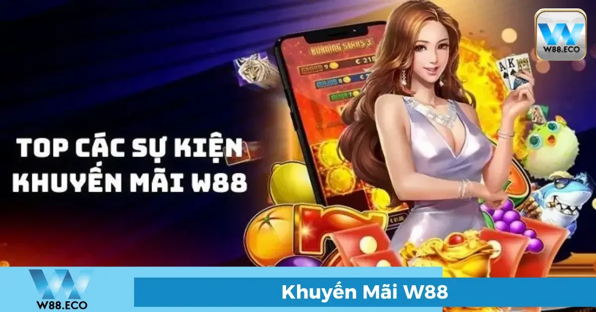 Khuyến mãi W88 - Ưu đãi hấp dẫn dành cho thành viên mới 1 Các chương trình khuyến mãi nổi bật tại W88