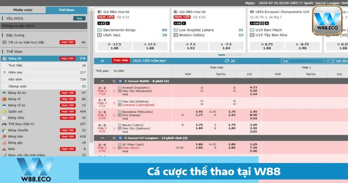 Thể thao W88 5 Mẹo cá cược thể thao W88 hiệu quả